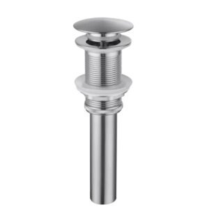 Bathroom Sink Drain Without Overflow, Vessel Sink Lavatory Vanity Pop-Up Drain Stopper, 304 Stainless Steel - Image 1