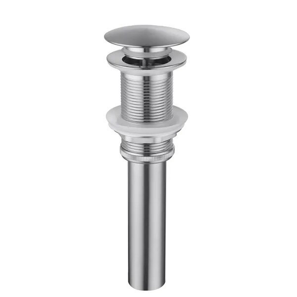 Bathroom Sink Drain Without Overflow, Vessel Sink Lavatory Vanity Pop-Up Drain Stopper, 304 Stainless Steel