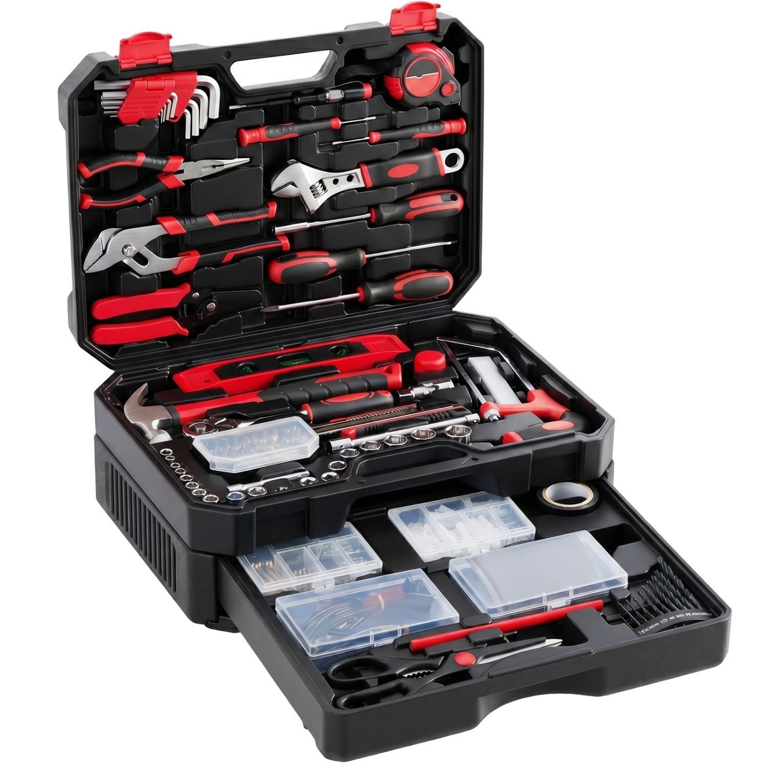 Home And Auto Repair Tool Kit, With Drawer Storage Toolbox, Complete Tool Set For Daily Use - Image 2