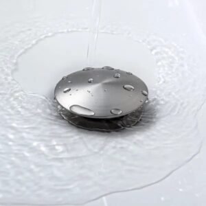 Bathroom Sink Drain Without Overflow, Vessel Sink Lavatory Vanity Pop-Up Drain Stopper, 304 Stainless Steel - Image 5