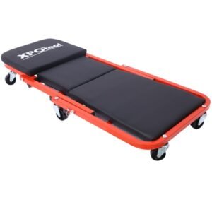 Mechanic Crawler, Garage Gift, 36inch Z-crawler Seat, 2-in-1 Mechanic Gift, 300 Lb Capacity, Low Profile Crawler With 6 Wheels, Garage, Father's Day Tool Gift Shop, Red - Image 3