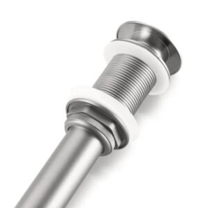 Bathroom Sink Drain Without Overflow, Vessel Sink Lavatory Vanity Pop-Up Drain Stopper, 304 Stainless Steel - Image 6