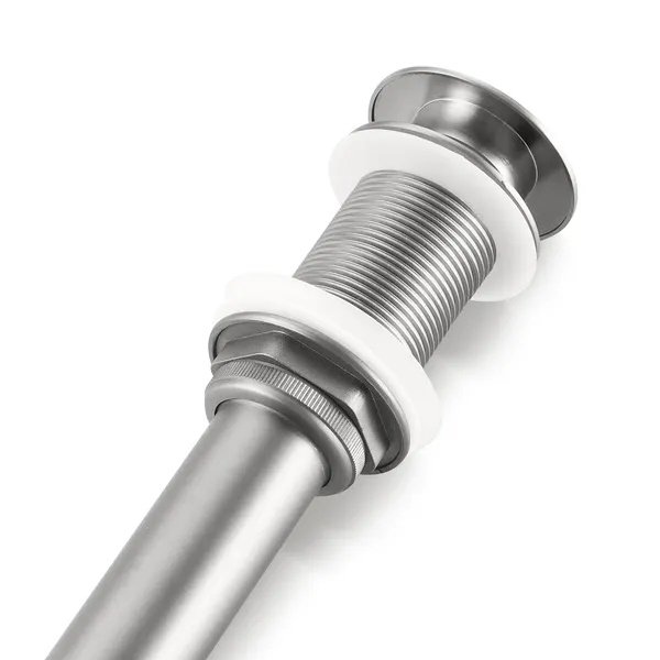 Bathroom Sink Drain Without Overflow, Vessel Sink Lavatory Vanity Pop-Up Drain Stopper, 304 Stainless Steel
