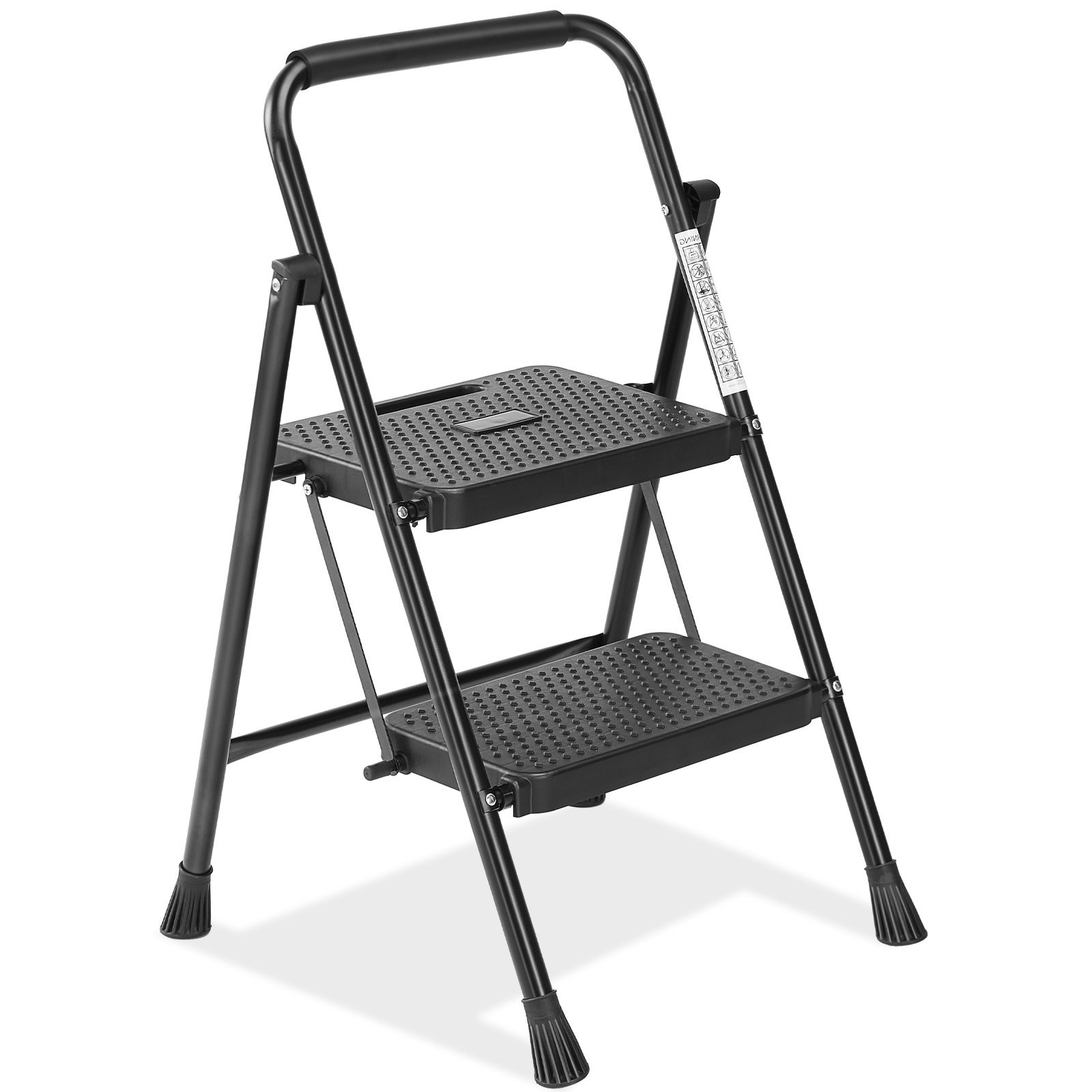 Household Portable 3-layer Step Ladder, With Safety Buckle Stable And Safe - Image 1