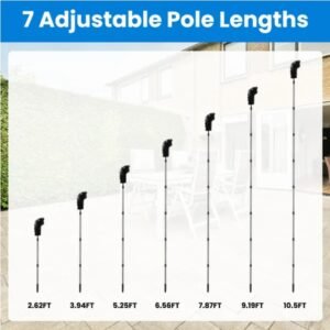 11.5FT Telescopic Handle Rainwater Ditch Cleaning Brush - Image 2