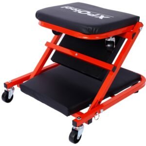 Mechanic Crawler, Garage Gift, 36inch Z-crawler Seat, 2-in-1 Mechanic Gift, 300 Lb Capacity, Low Profile Crawler With 6 Wheels, Garage, Father's Day Tool Gift Shop, Red - Image 6