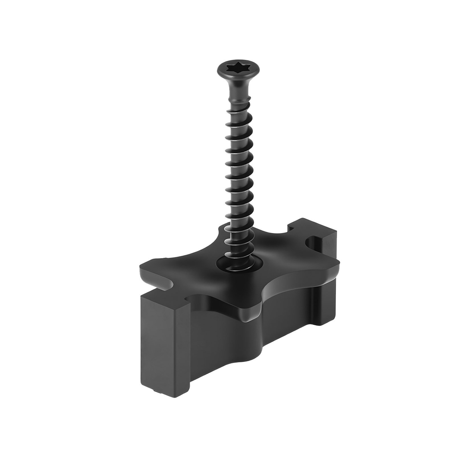 250PCS Hidden Deck Fasteners For Composite Decking Universal T Clips Black - Image 1