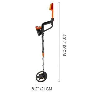 Metal Detector Waterproof Disc Metal Detectors Underwater Underground High Accuracy LCD Display Metal Detector For Adults And Children Headphone Automatic Detector Yellow 3010 - Image 6
