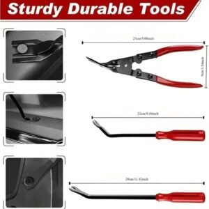 Car Interior Removal Tools Trim Pry Removal Tools Car Removal Tool Kits Door Panel Radio Stereo Audio Dashboard Terminal Repair Kits. Pry Tools, Door Panel Removal Tools, Clamp Tools, Fastener Removal - Image 2