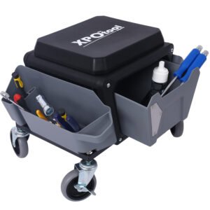 Heavy Duty Mechanic Stool, 330 Lbs Weight Capacity, Garage Stool With Wheels - Image 7