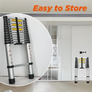 Aluminum Telescoping Ladder For Outdoor Work - Image 8