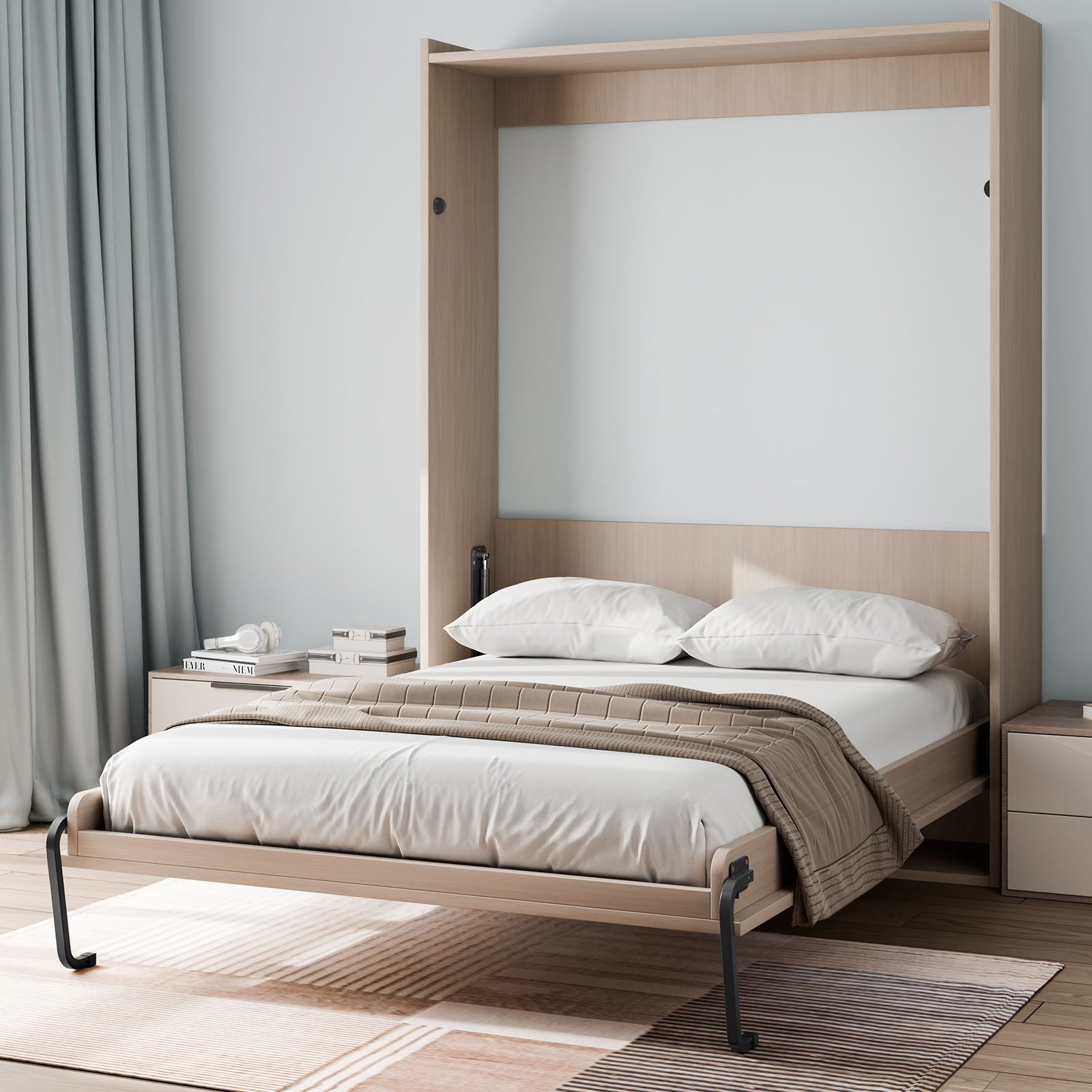 Murphy Bed Kit Full Size Vertical Deluxe DIY Wall Bed Hardware Folding - Image 6