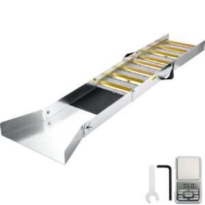 Folding Aluminum Alloy Sluice Box, Compact 50' Sluice Boxes For Gold, Lightweight Gold Sluice Equipment, Portable Sluice Boxes W/Miner's Moss, River, Creek, Gold Panning, Prospecting, Dredging - Image 1