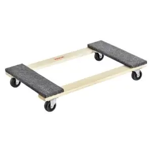 Furniture Dolly, 1000 Lbs Load Capacity, 18' X 30', 4 X 3' PP Swivel Casters, Heavy Duty Hardwood Furniture Moving Dolly, Mover's Dolly, Moving Cart With Wheels For Heavy Furniture Home Cleaning - Image 1