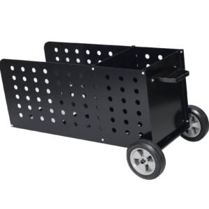 Firewood Cart Fireplace Log Rolling Cart Wood Rack Outdoor Rolling Cart - Image 8