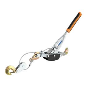 Come Along Winch, 5 Ton (11,023 Lbs) Pulling Capacity, 11.5 Ft Steel Cable, 3 Hooks, Heavy Duty Ratchet Power Puller Tool With Dual Gears, Automotive Hoist Cable Puller Ideal For Vehicle Rescue - Image 1