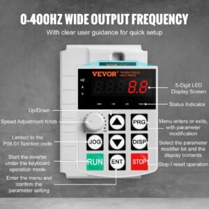 VFD 7.5KW, 34A, 10HP Variable Frequency Drive For 3-Phase Motor Speed Control - Image 4