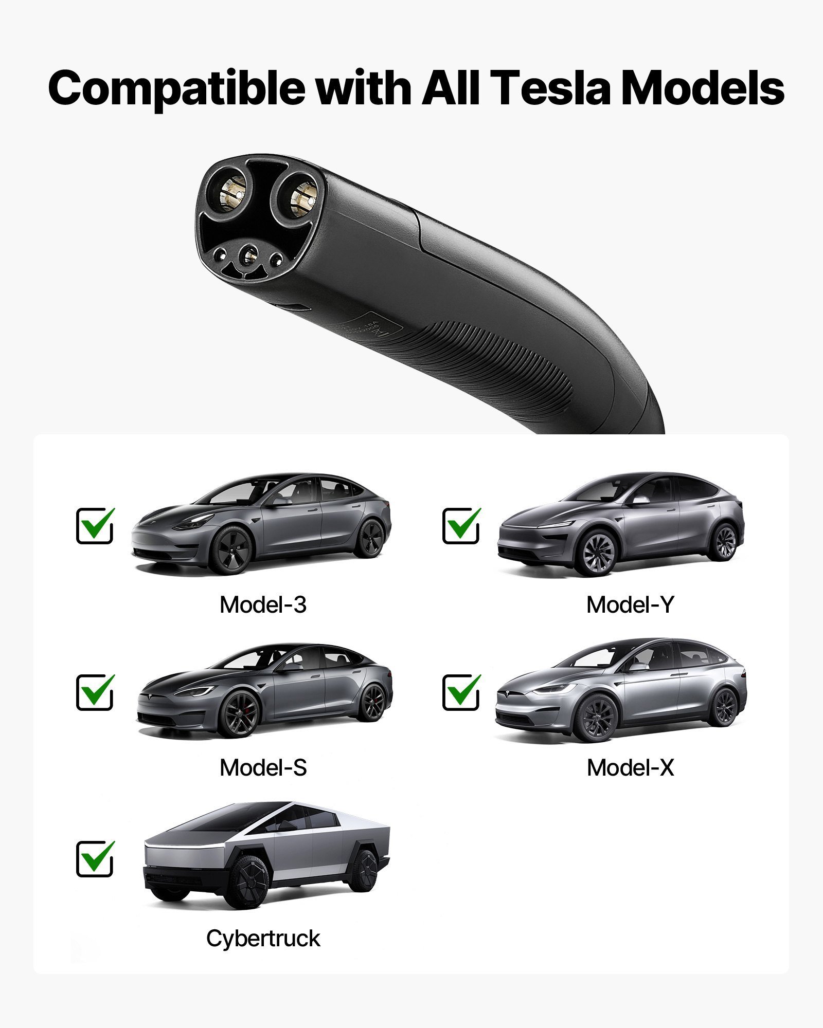 Level 1/2 Tesla Charger 16A Portable EV Charger 25 Ft Cable 120V-240V NEMA 6-20P - Image 5