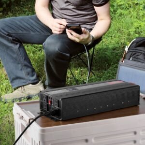 Pure Sine Wave Inverter, 3000 Watt, DC 12V To AC 120V Power Inverter With 2 AC Outlets 2 USB Port 1 Type-C Port, LCD Display And Remote Controller For Large Home Appliances, CE FCC Certified - Image 6