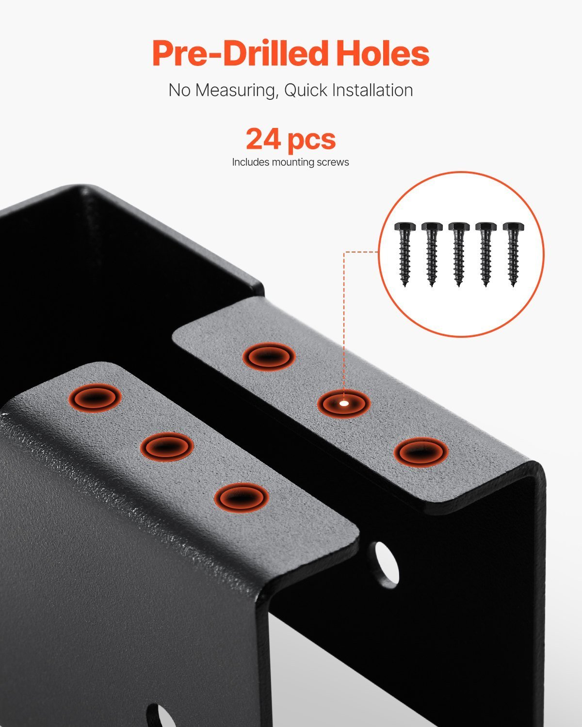 24 Pcs Joist Hangers For 1.93x3.62 In / 49x92 Mm Beam Concealed Joist Hangers - Image 2