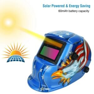Welding Helmet Solar Powered Auto Darkening Hood With Adjustable Wide Shade Range 9-13 - Image 5