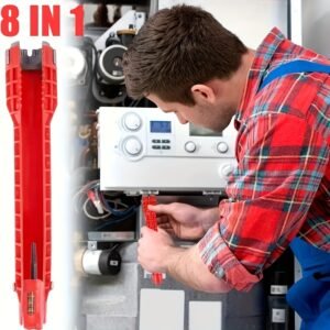 Sink Faucet Installer Tool,14-in-1 Faucet Wrench,Multi-functional Pipe Wrench,Bathroom Plumbing Installation & Repairs Wrench For Small Space Toilet Kitchen Bathroom Toilet Sink. - Image 6