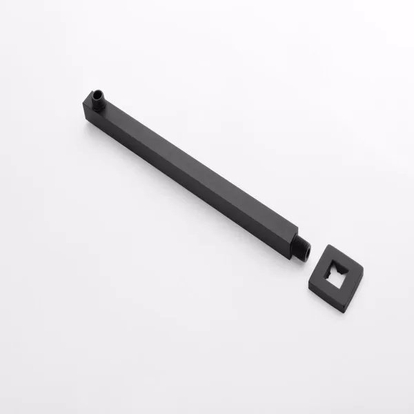 Shower Arm With Flange, 1/2 NPT Tapered Threads, Rain Shower Head Arm, Wall Mount Shower Extension Arm