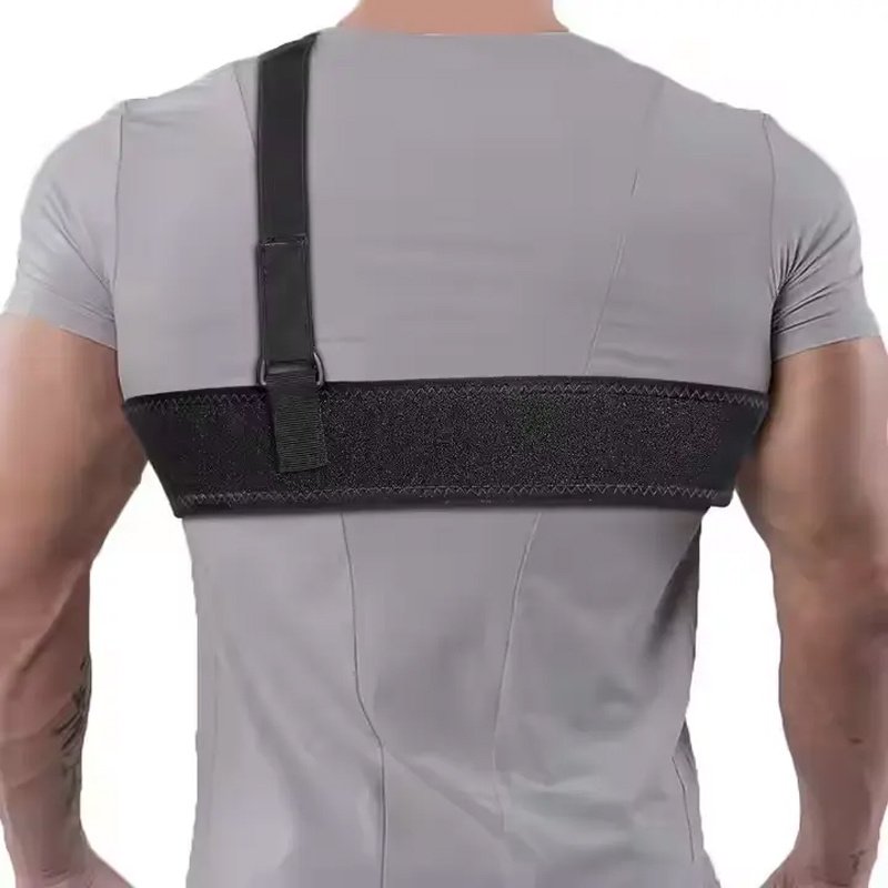 Multi Functional Outdoor Tactical Chloroprene Rubber Shoulder Leather Cover Breathable Hidden Underarm Gun Bag Hunting Flexible Chest Tool