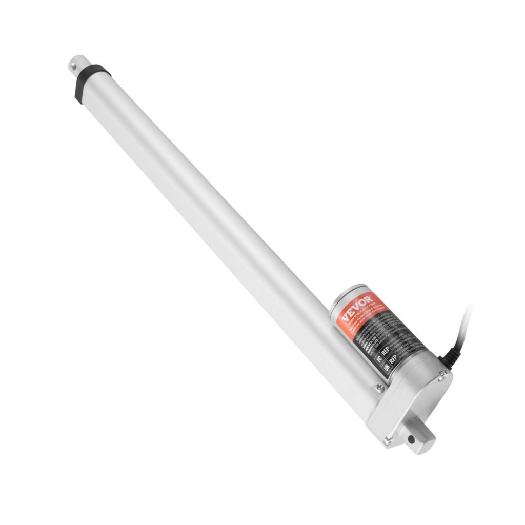Linear Actuator 12V, 16 Inch High Load 330lbs/1500N Linear Actuator, 0.19'/s Linear Motion Actuator With Mounting Bracket And IP54 Protection