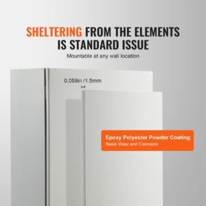 27.6 X 19.7 X 9.8 In Cold Rolled Steel Electrical Enclosure Box Wall Mounted - Image 2
