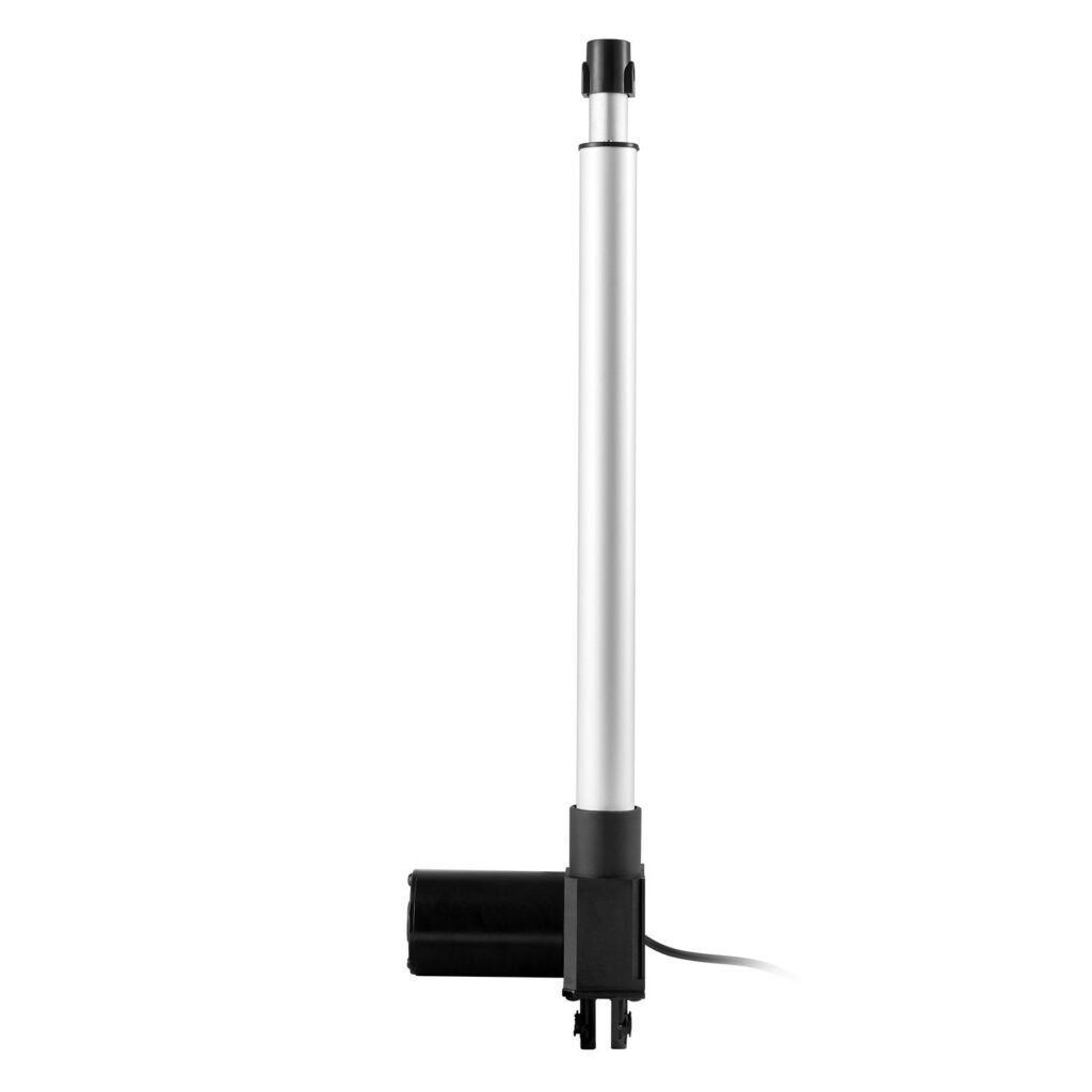 Linear Actuator 12V, 16 Inch Heavy Duty 1320lbs/6000N Linear Actuator, 0.19'/s Linear Motion Actuator With Mounting Bracket & IP44 Protection For Electric Door Industrial Machinery Vessels Cargo
