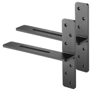 2 Pcs Shelf Brackets 14 Inch / 355.6 Mm Heavy Duty Floating Shelf Brackets - Image 1