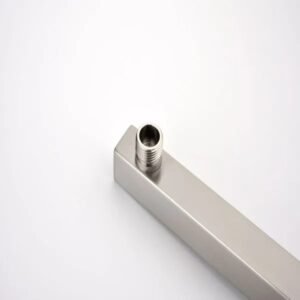 Shower Arm With Flange, 1/2 NPT Tapered Threads, Rain Shower Head Arm, Wall Mount Shower Extension Arm - Image 4