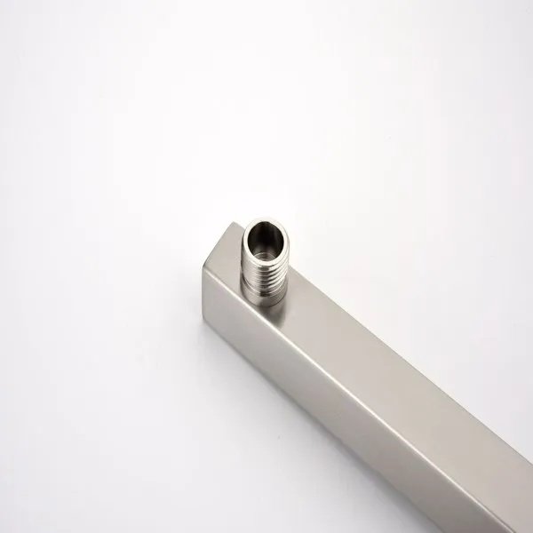 Shower Arm With Flange, 1/2 NPT Tapered Threads, Rain Shower Head Arm, Wall Mount Shower Extension Arm