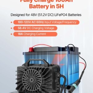 48V 18A Lithium Battery Charger 58.4V AC-DC LiFePO4 Smart Charger For RV - Image 3
