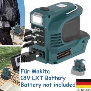 180W 18V LXT Battery Voltage Converter (Inverter) With USB LED Power Bank, Compatible With Makita 18V LXT Battery - Image 1