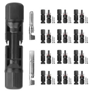 10 Pairs Solar Panel Connectors Solar Wire Adapter Male/Female IP67 Waterproof Connector - Image 1