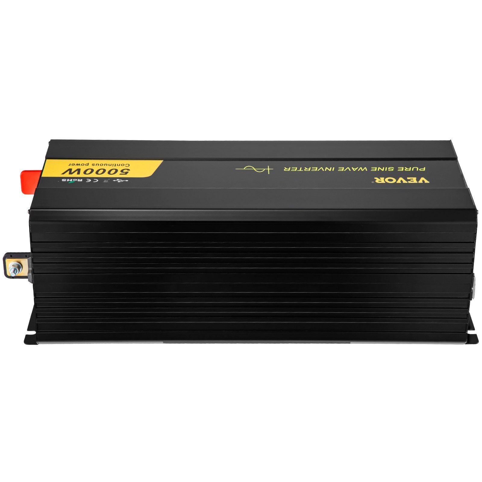 Pure Sine Wave Inverter, 5000 Watt, Power Inverter, DC 12V To AC 120V Car Inverter, With LCD Display, USB Port And Remote Controller, Power Converter For Car RV Truck Solar System Travel Camping - Image 1