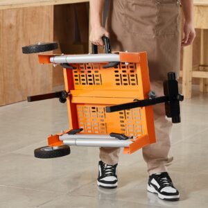 Miter Saw Stand With Tabletop And Wheels 330lbs Load Capacity Adjustable - Image 6