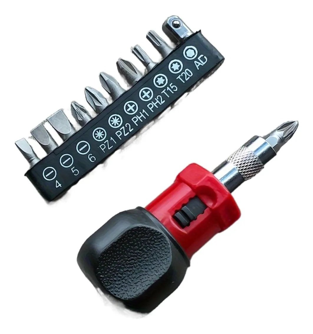 Mini Multifunctional Scraper Screwdriver Set,Reversible Steel Connector With Quick Action And Variety Of Pins, Durable Hand Tool Kit - Image 3