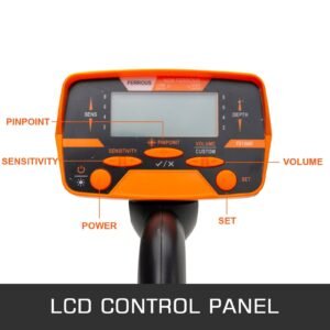 Metal Detector Waterproof Disc Metal Detectors Underwater Underground High Accuracy LCD Display Metal Detector For Adults And Children Headphone Automatic Detector Yellow 3010 - Image 3