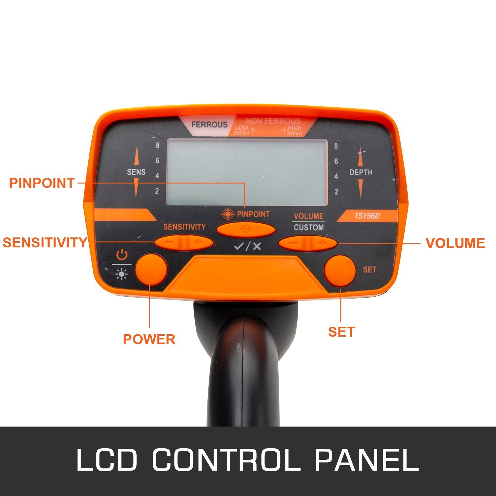 Metal Detector Waterproof Disc Metal Detectors Underwater Underground High Accuracy LCD Display Metal Detector For Adults And Children Headphone Automatic Detector Yellow 3010 - Image 3