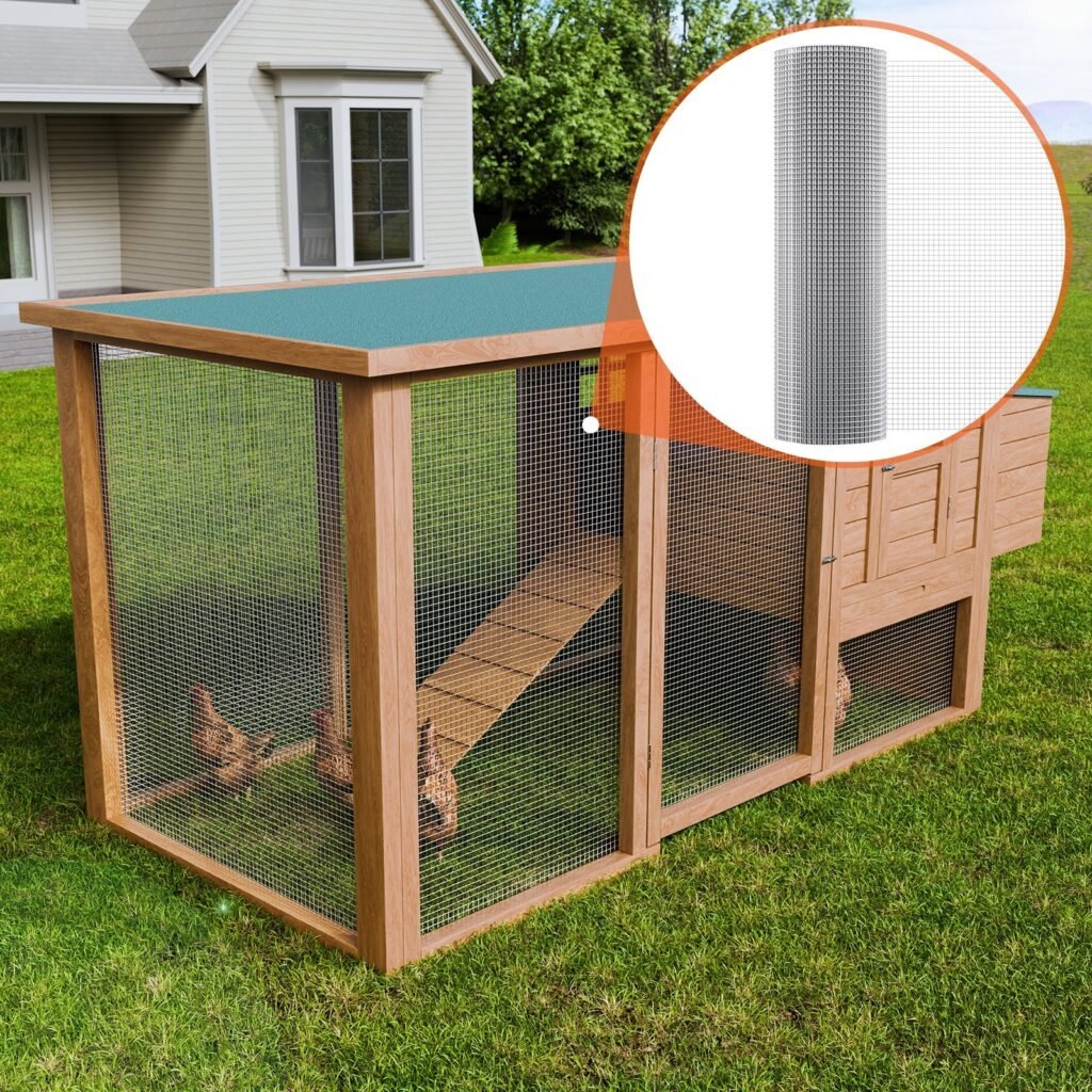 Hardware Cloth, 1'2 Inch 36in X 100 Ft 19 Gauge, Hot Dipped Galvanized Wire Mesh Roll, Chicken Wire Fencing, Wire Mesh For Rabbit Cages, Garden, Small Rodents