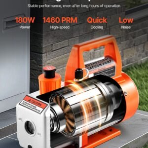 AC Vacuum Pump 3.5 CFM HVAC Single Stage Rotary Vane Vacuum Pump Oil Included - Image 5