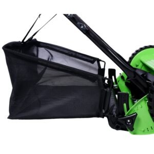 14 Inch 5-blade Hand Push Scroll Lawn Mower With Grass  Device, Green - Image 10
