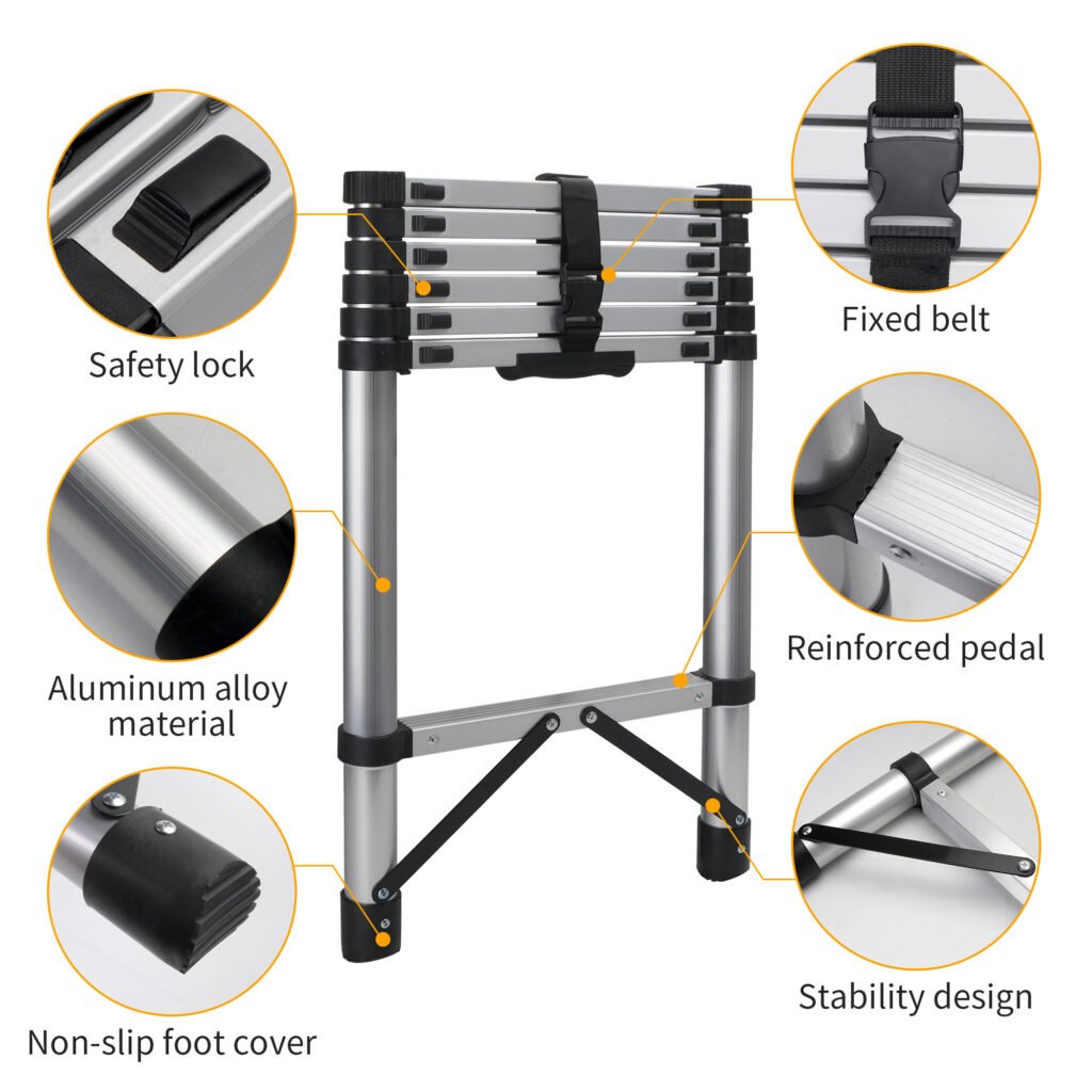 8.56 Feet Compact Telescoping Ladder