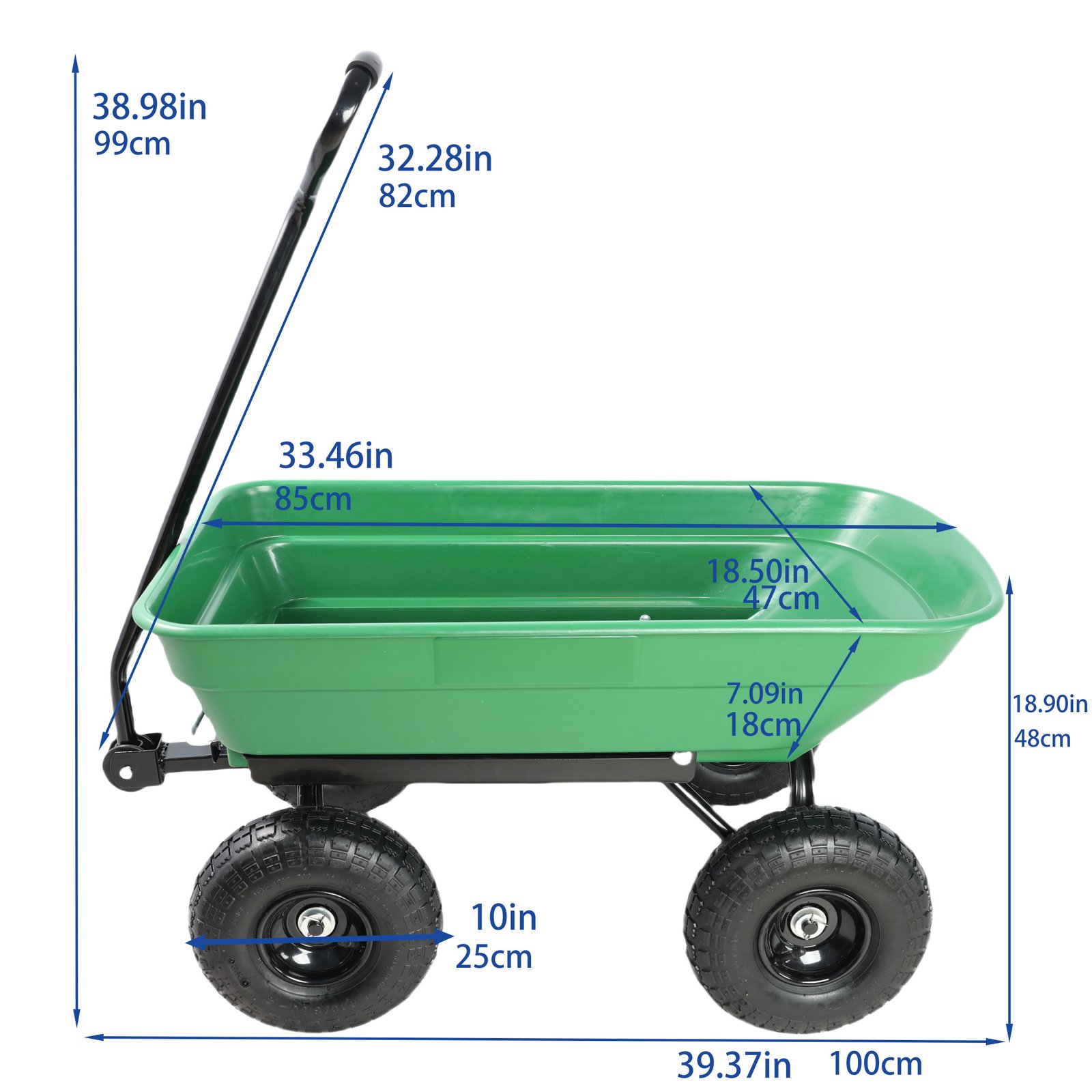 Folding Car Steel Frame Dump Truck 10 Inches - Image 4