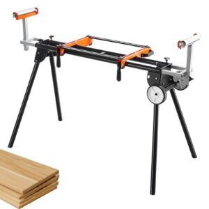 Miter Saw Stand 550lbs Load Capacity Steel Collapsible Stand For Miter Saw - Image 1