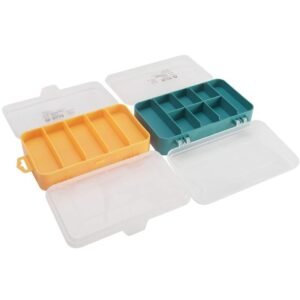 Screw Storage Box Double Side 13 Grids Hardware Organizer Portable Small Parts Case Yellow - Image 4