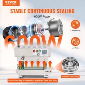 Continuous Bag Band Sealing Machine Vertical Band Sealer Stainless Steel - Image 2